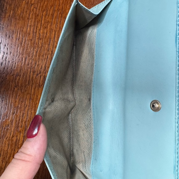 Gucci Robin’s Egg Blue Microguccissima Leather Jackie long wallet - Picture 3 of 16